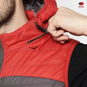 Chaleco Acolchado Sin Mangas para Hombre, Estilo Urbano, Resistente a la Intemperie, Diseño OEM, Marca Ryan Pro Gear - Product Image 6