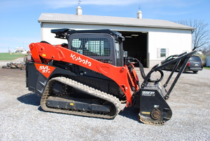 Kubota SSV75 Skid Steer Loader with Forestry <b>Mulcher</b> Compact Track Loader - Product Image 4