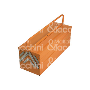 <b>EMPTY</b> METAL <b>BOX</b> 5 compartments Dimensions 550 x 215 x 225 mm - Product Image 1