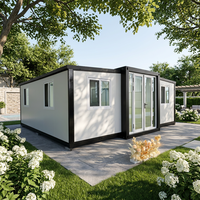 Maison portable moderne pliable avec système à double aile |   Tailles et designs personnalisés disponibles