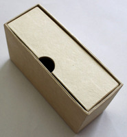 Boîte en papier écologique artisanale solide avec logo personnalisé, fabriquée en carton de chanvre recyclé, pour flacons de parfum, cadeaux d'anniversaire et de festival
