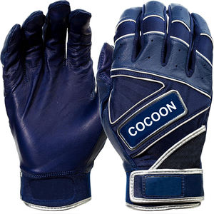 Guantes de Bateo de Béisbol de Cuero Bordados con Logotipo Personalizado de Alta Calidad del Fabricante Profesional OEM, Duraderos y Transpirables - Product Image 4