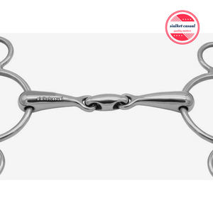 Anneau de cheval de haute qualité, porte-mors en fer doux à Double joint - Product Image 3