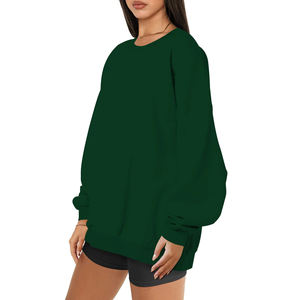 Vente chaude Nouveau Style Logo Personnalisé Pour Les Femmes Sweats Surdimensionnés Haute Qualité Plus La Taille À Manches Longues Sweats Surdimensionnés - Product Image 4