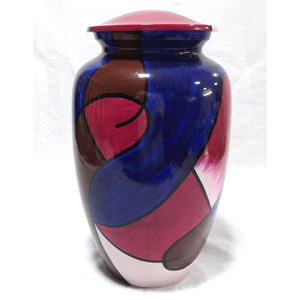 Urnas de cremación de Metal conmemorativas de pesca del primer amanecer para cenizas humanas, proveedor funerario femenino y masculino, urnas con imagen negra - Product Image 6