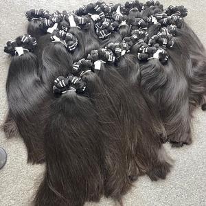 Cheveux chinois vierges Remy bruts fabricant du Vietnam machine professionnelle de trame de peau de génie double trame haute qualité cheveux de longueur OEM - Product Image 1