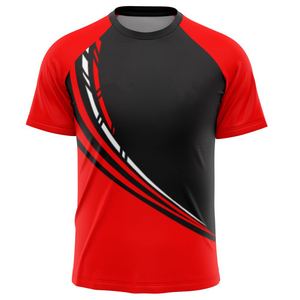 T-shirts personnalisés à sublimation T-shirts d'équipe à sublimation 100% polyester T-shirts à col rond pour hommes - Product Image 1