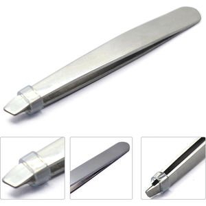 Meilleure qualité de pince à épiler à pointe oblique finition Dall pince à épiler en acier inoxydable poils filetage pince à épiler pour la beauté - Product Image 6