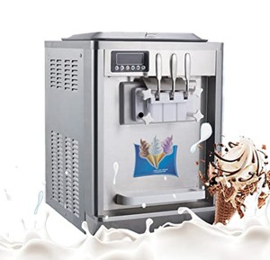 NUEVA Máquina Comercial de Helado Suave de 3 Sabores, Máquina de Yogur Congelado de Sobremesa - Product Image 2