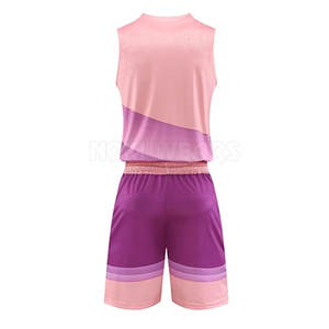 Uniforme de basket-ball à séchage rapide à bas prix uniforme de basket-ball de couleur contrastée uniforme de basket-ball de quantité minimale de commande - Product Image 2