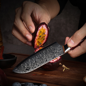 มีดเชฟเหล็กดามัสกัสใช้ในครัวใบมีดคมสำหรับมืออาชีพสไตล์ญี่ปุ่น - Product Image 3