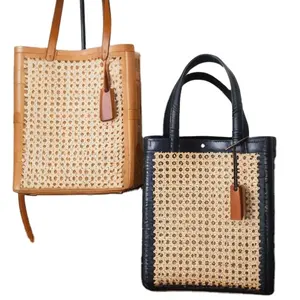 Dai Viet company specializes in manufacturing products from rattan and bamboo. Book bags are made from high-quality hand-woven