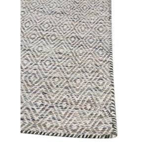 Abrash Adwv-13047 Grey & Black Flat Weaves Wool & Viscose Geometric <b>Rugs</b> for Home Use - Product Image 4