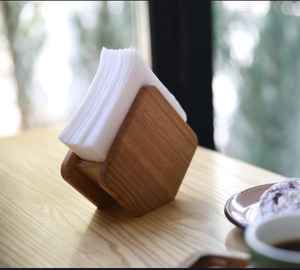 NatureNest Porte-mouchoirs en bois Décor de table durable - Product Image 5