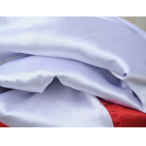 Chaqueta Bomber de satén de alta calidad, chaqueta universitaria deportiva para hombre, chaqueta con letras bordadas con botones frontales de tela satinada - Product Image 3