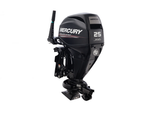 Motor fueraborda Mercury 15HP EFI ProKicker de cuatro tiempos con eje de 25'' y timón, arranque eléctrico, Power Tilt, el más reciente con propulsión a chorro, suministro de fábrica - Product Image 1