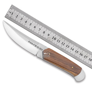 Cuchillo de bolsillo EDC de acero D2 personalizado, hecho a mano, mango de madera de nogal exótico, Funda de cuero en relieve G10, hecho a mano - Product Image 6