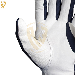 High-quality Long-lasting <b>Cow</b> Grain Leather Nitrile En420 Assembly Gloves Safety Gardening Cotton & Leather Gloves - Product Image 4