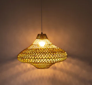 Vintage Rattan Lamp <b>Shade</b> Vintage <b>Wicker</b> Lampshade Hight Quality Rattan Pendant <b>Light</b> Handmade Wooden Lamp Hanging - Product Image 2