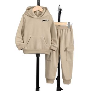 Ensemble pull à capuche pour garçons et filles Ensemble à capuche pour enfants Vente en gros Ensembles de jogging pour enfants Personnaliser les ensembles de survêtements pour enfants Logo personnalisé - Product Image 1