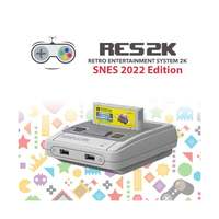 Konsol SNES Edisi RES2k 2022 Bekas dengan 16.000 Game Mendukung Format FC & GB Koneksi TV Tipe Colokan EU & US