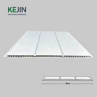 Panneau de plafond en PVC 8 mm, dalles de plafond en PVC 250*8 mm pour immeuble de bureaux