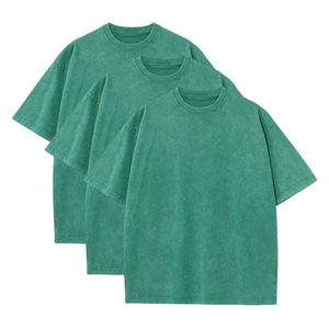 Couleur personnalisée lavage à l'acide anti-rides Vintage Ringer T-Shirt pour les hommes 100% coton grande taille avec logo Design - Product Image 5