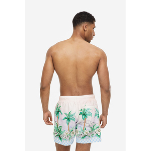 Meilleur prix Short de plage à séchage rapide pour homme avec logo personnalisé Polyester Spandex impression par sublimation avec léopard cachemire vichy nouveau - Product Image 5