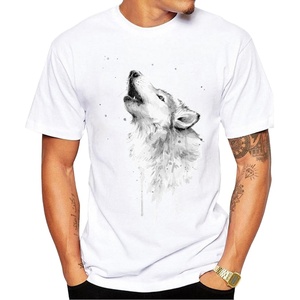 Camisetas estampadas personalizadas de algodón grueso de alta calidad, camiseta de peso pesado de ajuste Regular, camiseta de hombre de 300 gsm, Camiseta de cuello redondo para hombre - Product Image 2
