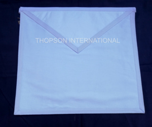 Delantal masónico de algodón de pato blanco para bordado de aprendiz ingresado y manualidades de punto de cruz para costura - Product Image 3