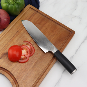 Venta al por mayor personalizado de alta calidad OEM ODM servicio arreglar hoja afilada cuchillo de acero de Damasco cuchillo de cocina con mango de acero inoxidable - Product Image 6