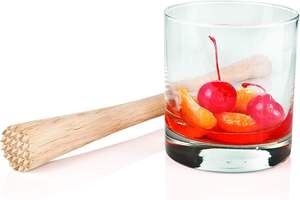 Bois de hêtre 9.5 ''pouces Muddler Bar Outils Courbe Modèle De Qualité Commerciale Cocktail Boisson Muddlers Bar Accessoires - Product Image 3