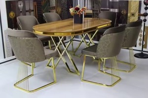 Conjuntos de comedor modernos y elegantes de lujo, muebles contemporáneos elegantes para el hogar, Villa convertible minimalista, cocina, sala de estar - Product Image 4