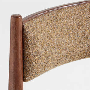 Silla de comedor sin brazos de madera de teca maciza antigua de mediados de siglo con respaldo para el hogar y la cocina comedor restaurante uso Japón - Product Image 5