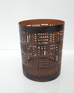 Nouveau design fer rond votif couleur argent taille standard bougeoirs lanternes et pot de bougie pour la décoration de la maison - Product Image 6