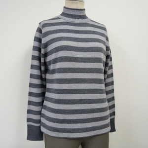 Suéter de punto importado de primera calidad para mujer, manga larga a rayas, ropa de calle larga, estilo informal, suéter de primera calidad al por mayor - Product Image 2