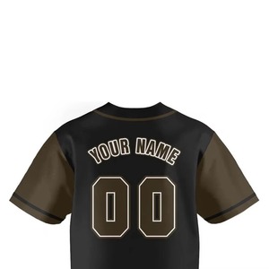Camiseta de Béisbol Juvenil al por Mayor, Estilo Liso con Botones, Manga Corta, Texto Bordado, para Jugadores de Béisbol y Sóftbol - Product Image 4