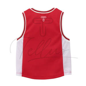 Concevez votre propre ensemble d'uniformes de basket-ball pour enfants grande taille imprimé 100% polyester à séchage rapide respirant dernier style meilleure qualité - Product Image 3