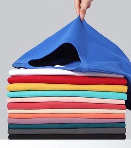Nueva Venta caliente de algodón Loose Fit Little Drop Shoulder Unisex Solid T-shirt Heavyweight Men's T-shirt - Product Image 1