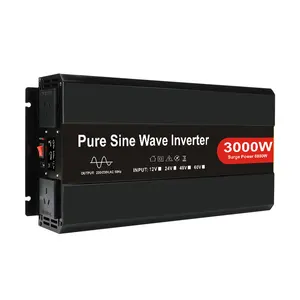 New design 3kw power inverter with remote switch power inverter for tv fan and bulbs