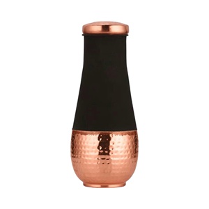 Bouteille d'eau en cuivre Offre Spéciale à moitié colorée et martelée pour l'eau potable et les cadeaux à bas prix - Product Image 1