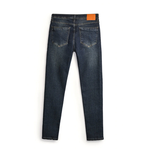 High Quality Custom Logo Washed Denim <b>Jeans</b> for Men Streetwear Style-Wholesale Price Latest Design for Autumn Winter Seasons - Product Image 2