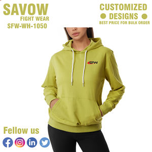 Sudaderas con capucha para mujer al por mayor, estilo oversize, de algodón liso, para uso diario, chaquetas de forro polar con capucha, ropa personalizada de invierno - Product Image 5