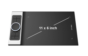 Deco Pro M Graphic <b>Tablet</b> 11x6 <b>Inches</b> with 8 Shortcut Keys 2 Wheels 8192 Pressure Levels 5080LPI Pen Resolution - Product Image 2