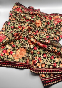 Dark Blue <b>Velvet</b> Shawl High-quality Breathable Durable Best Match for Formal and Festive <b>Dresses</b> Traditional Scarves & Shawls - Product Image 3