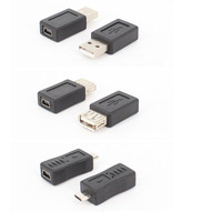 Kit de Adaptadores USB OTG, 10 Piezas, Conectores Micro/Mini Macho y Hembra, Admite Transmisión de Datos y Carga