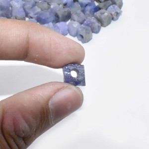 Tanzanite หินอัญมณีธรรมชาติหยาบหยาบหยาบแบบหลวมขนาด8-10มม. เจาะพลอยแฮนด์เมดสำหรับทำเครื่องประดับของขวัญสำหรับ - Product Image 6