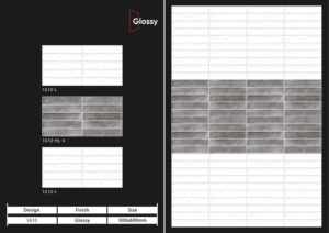 Azulejos de cerámica contemporáneos de 300x600 mm para baño y cocina, con acabado brillante, mate, textura de azúcar tallado, diseño de pared interior de lujo. - Product Image 5