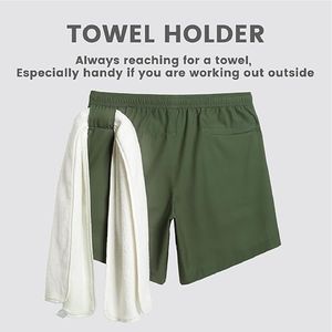 Shorts de sport décontractés de haute qualité pour hommes avec poches, taille haute, fermeture à cordon, respirants, séchage rapide, shorts de plage - Product Image 5