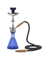Ensemble complet de chicha moderne avec base en verre, corps en aluminium, design miroir, chicha haut de gamme pour fêtes, salons, coffret cadeau, personnalisation de marque FALAH